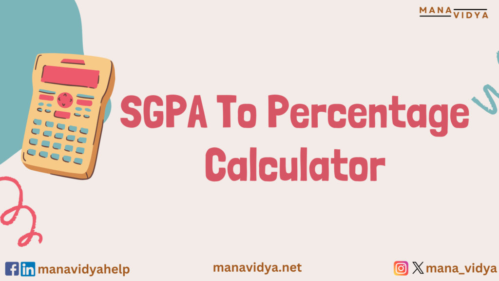 calculate percentage from SGPA